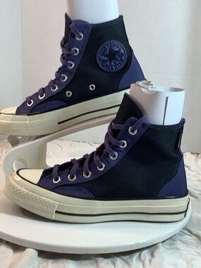 EUC Converse Allstar Chuck Taylor hi-top waterproof unisex M-5, W-7 blue black